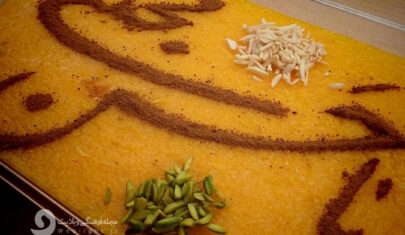 شله زرد نذری صفر